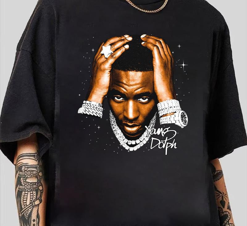 YOUNG DOLPH T-SHIRT Rare Rap Tee Tour Concert Hip Hop Shirt Unisex T-Shirt Hoodie, Sweatshirt | TeeBloomCo.com