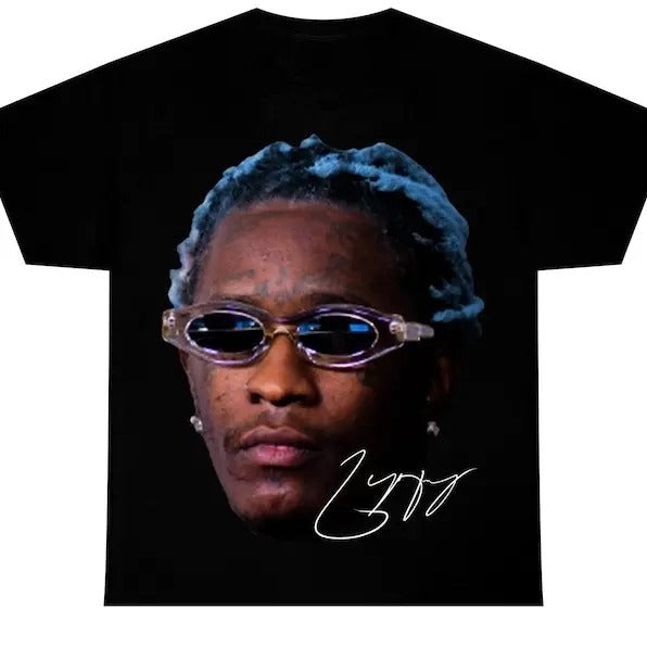 YOUNG THUG T-SHIRT  Rap Tee Concert Merch Kanye Thugger Slime Season Green Rare Hip Hop Graphic Hoodie, Sweatshirt