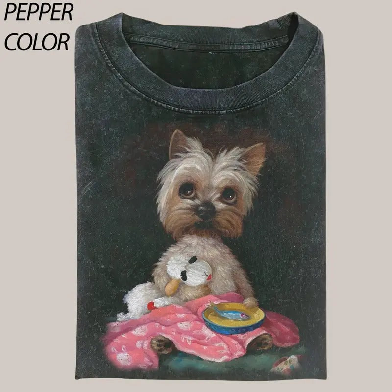 YQAZXBA Artist Alison Friend Cute Animal Realistic Unisex T-shirt , Funny Dog Cute lovers Tee, graphic, meme shirts, Gift...