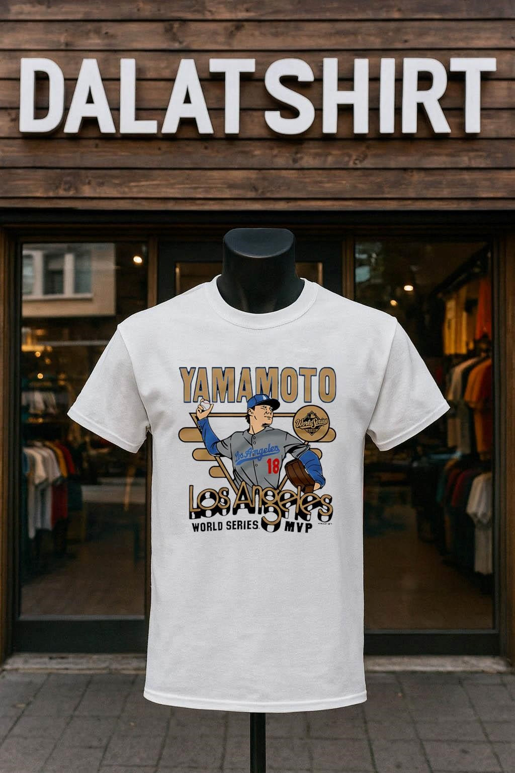 Yamamoto Los Angeles World Series MVP Pitcher shirt