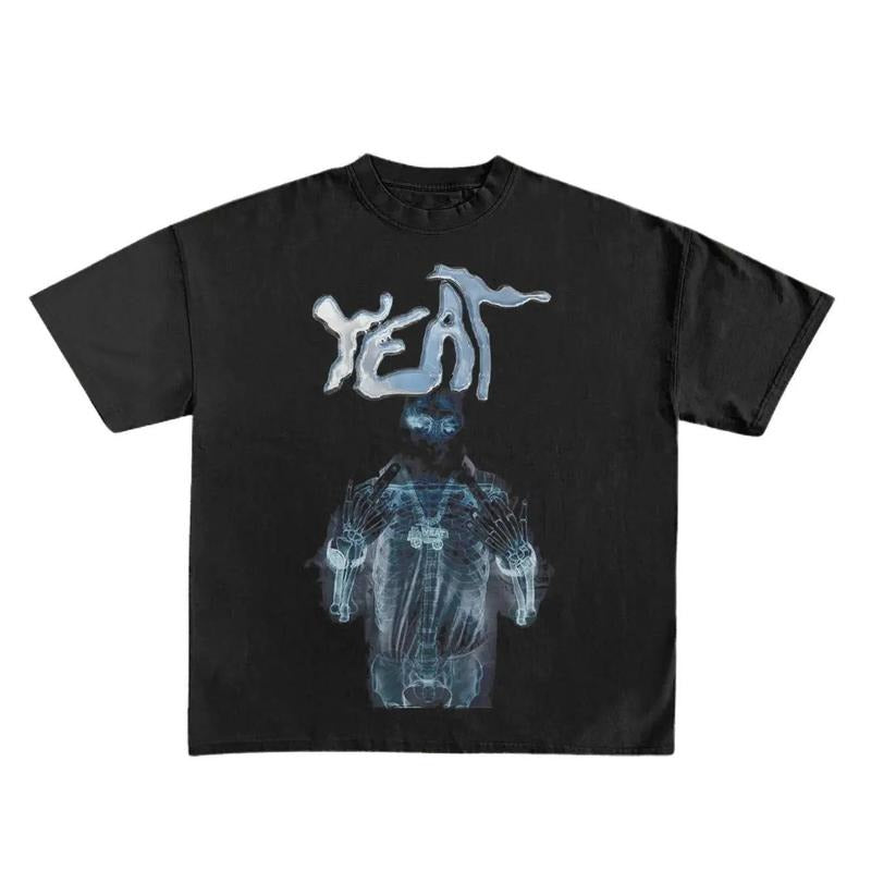 Yeat Print Short Sleeve Graphic Unisex T-Shirt Menswear Top Underwear Man Tshirt Streetwear Tropical Shortsleeve Crewneck...