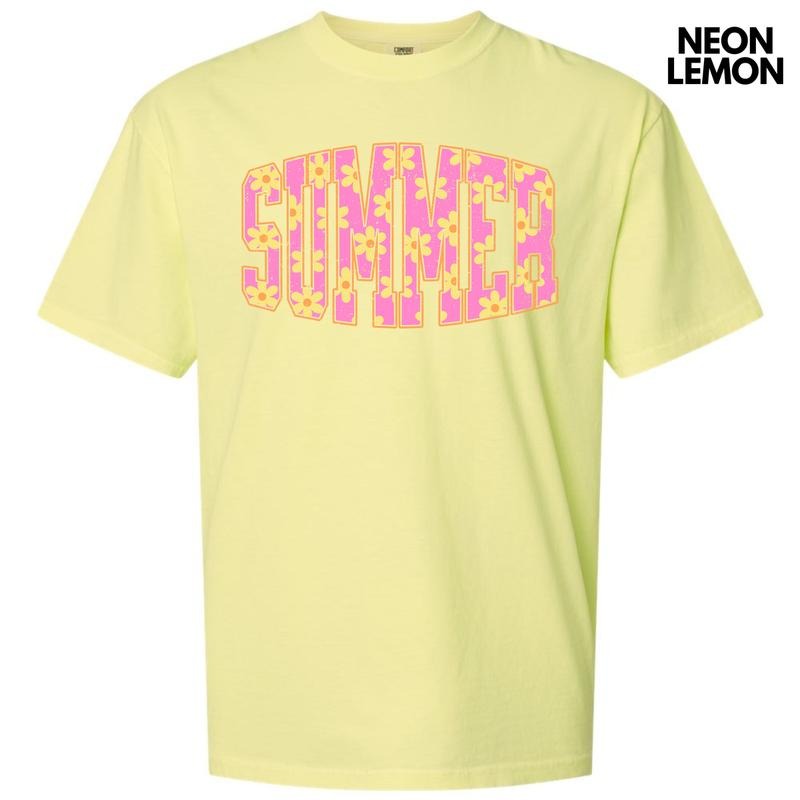 Yellow Flower Summer Comfort Colors T-Shirt 'NLB' Hoodie, Sweatshirt | TeeBloomCo.com