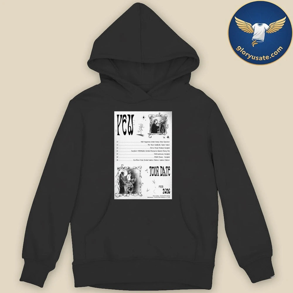 Yew February 2026 Tour Date Poster Shirt