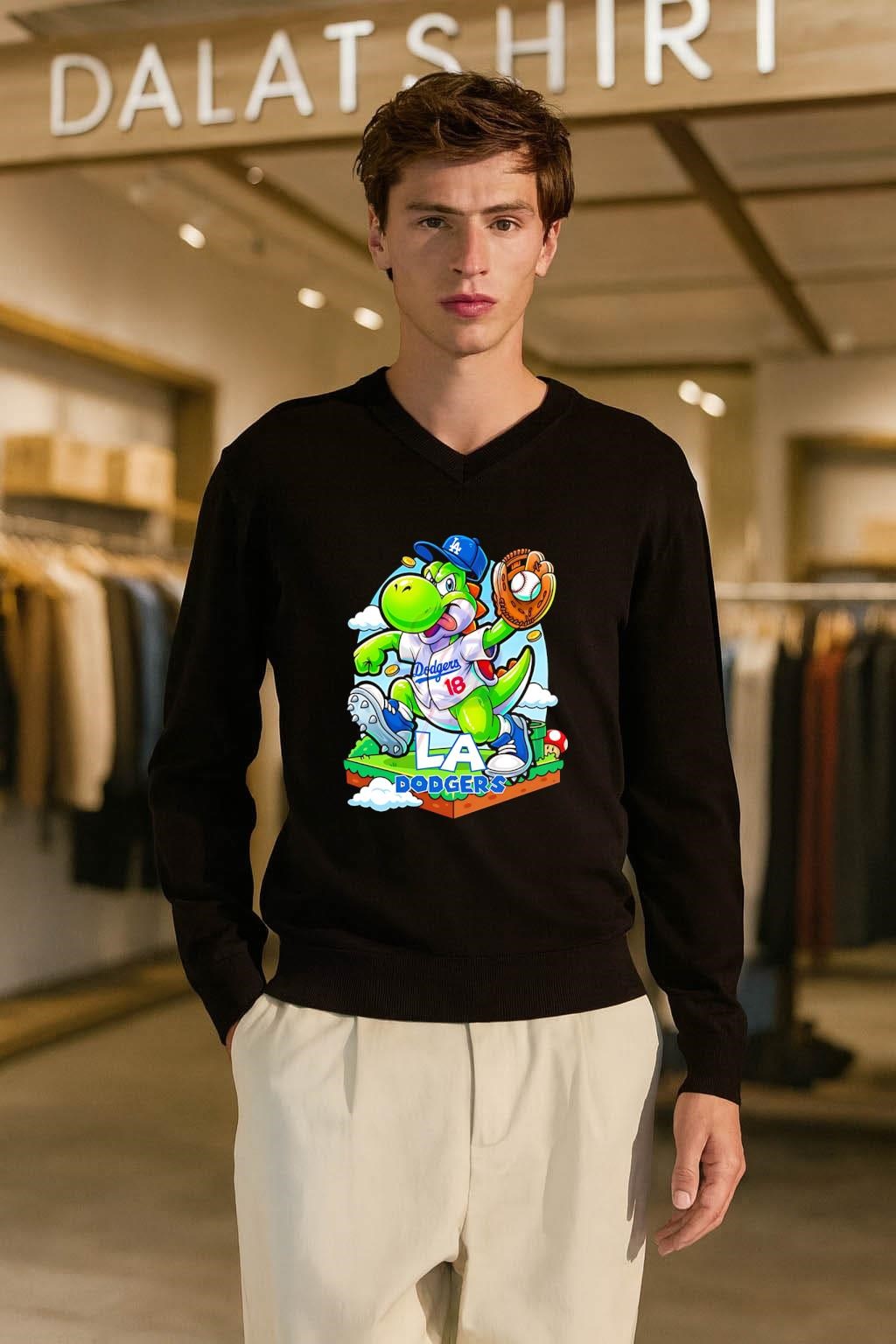 Yoshi LA Dodgers 18 shirt