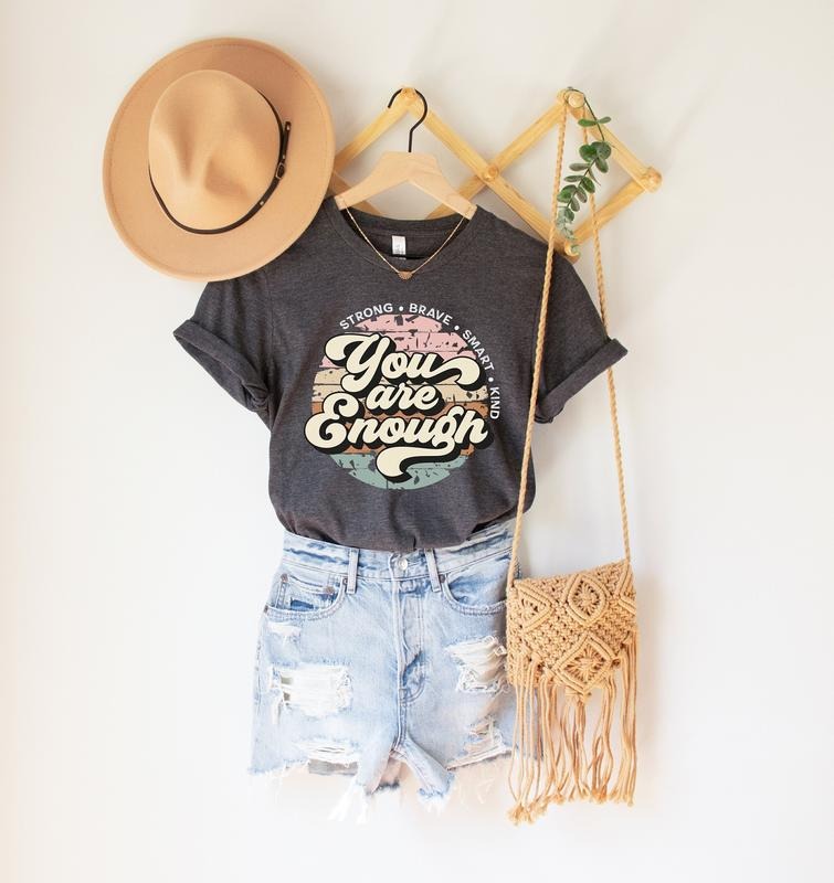 You Are Enough Shirt,Anxiety Shirt,Mental Health Matters,Motivational Shirt,Inspirational Tee,You Matter Tee,Mental...