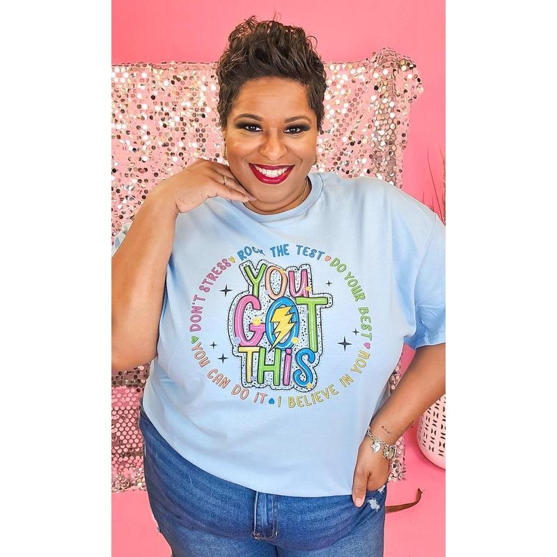 You Got This Rock the Test Graphic T-Shirt Hoodie, Sweatshirt | TeeBloomCo.com