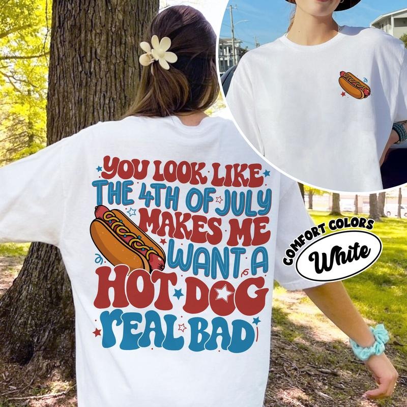 You Look Like The 4th Of July Funny 4th July Fourth Of July Shirt 2 Sided Shirt Hoodie, Sweatshirt | TeeBloomCo.com