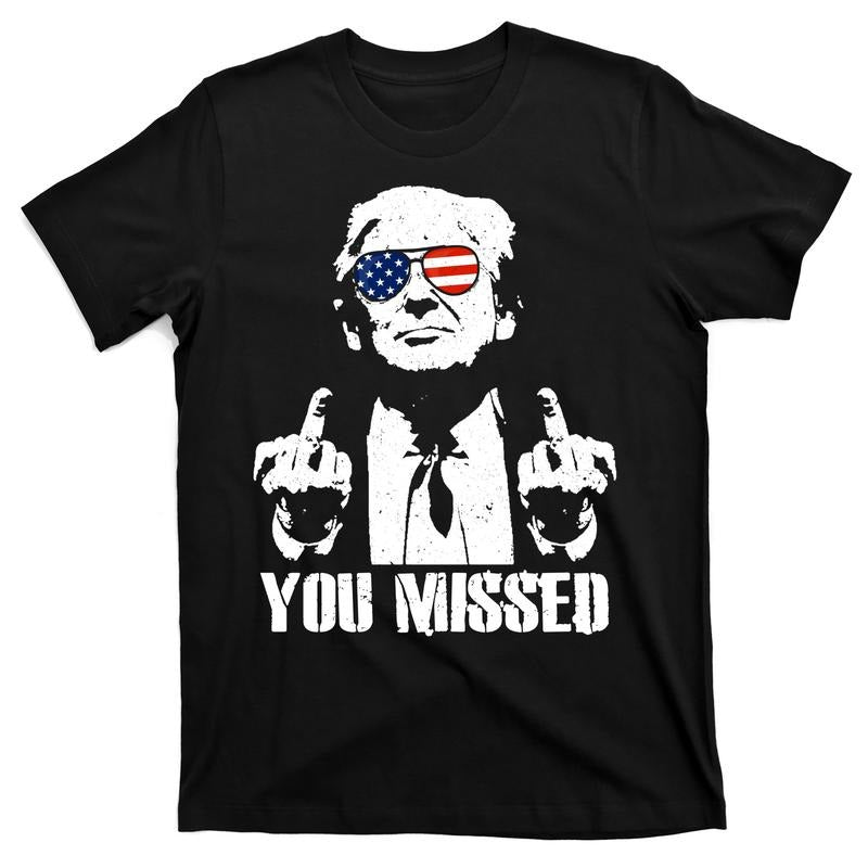 You Missed Finger Trump 2024 Take America Back Pennsylvania Rally T-Shirt Menswear Stylish Hoodie, Sweatshirt