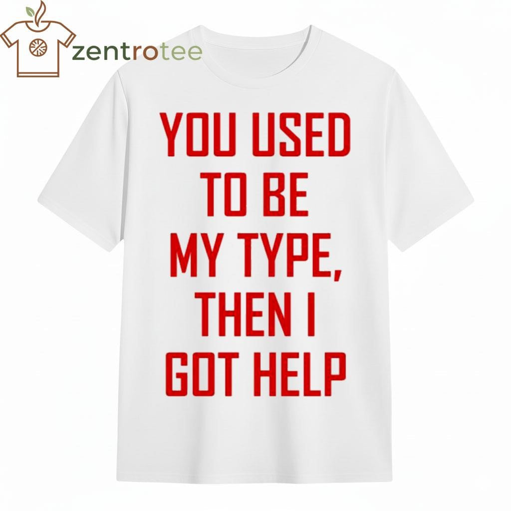 You Used To Be My Type Then I Got Help Shirt