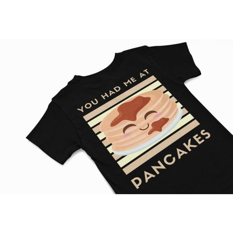 You had me at Pancakes, kawaii pancake t-Shirt, Cute kawaii Tee, Funny foody shirt gift, quirky food humour shirt, kawaii...