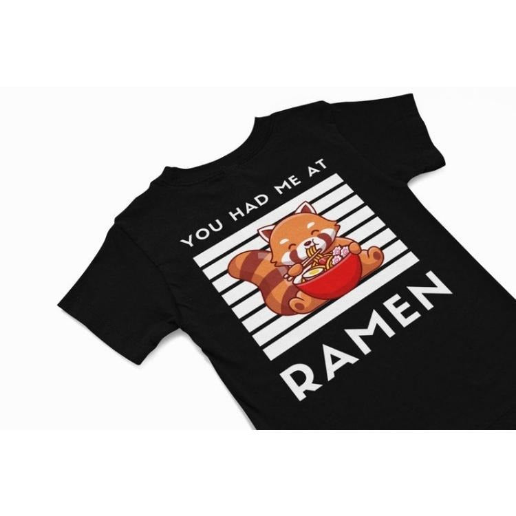 You had me at Ramen Red Panda Bear T-Shirt, Cute Panda Tee, Japanese vacation T shirt gift, quirky food humour t shirt,...