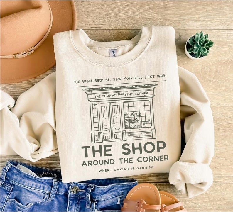 You've Got Mail Crewneck Sweatshirt , The Shop Around The Corner 90's Movie Shirt, Book Lovers Gift, Unisex Cotton Shirt,...