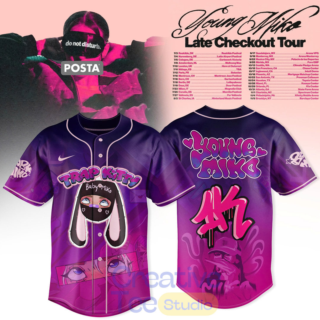 Young Miko Late Checkout Tour 2026 Special Baseball Jersey