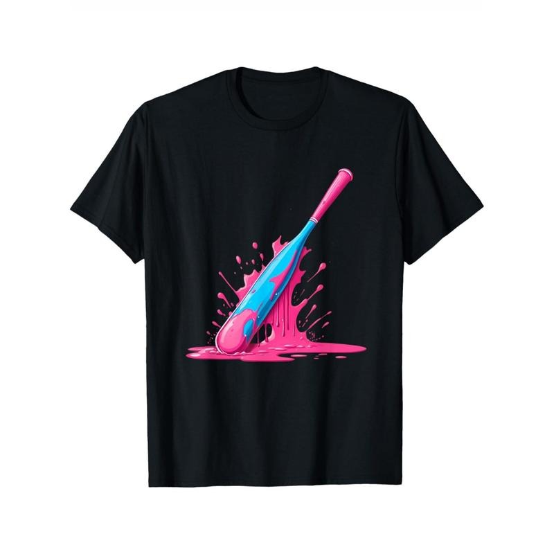 Youngsters' Breathable Cotton Baseball Bat Graphic Tee