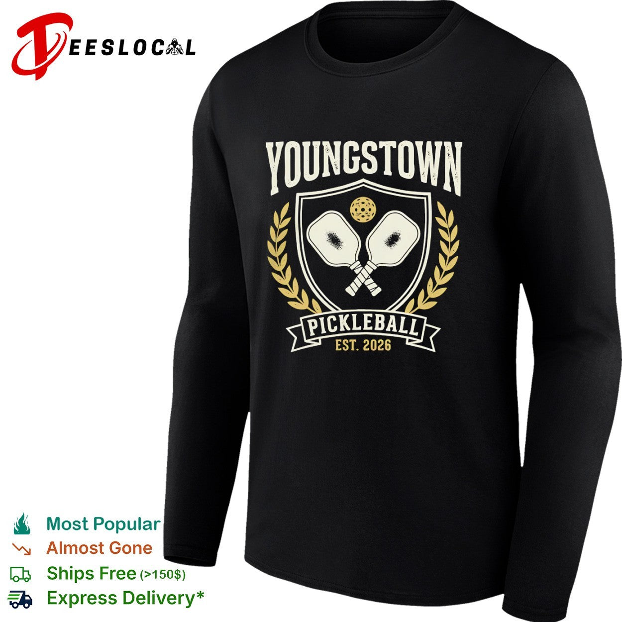 Youngstown Pickleball Est 2026 Crossed Paddles shirt
