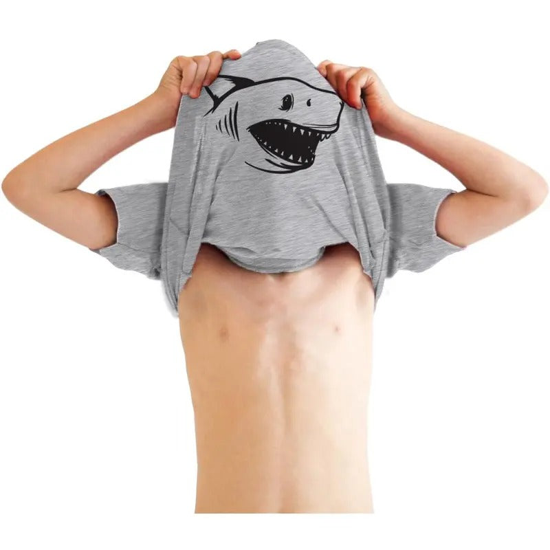Youth Ask Me About Jaws Cool Movie Flip Shirt for Kids Funny T Shirts Movie Tops for Kids Funny Flip Short Sleeve Novelty...