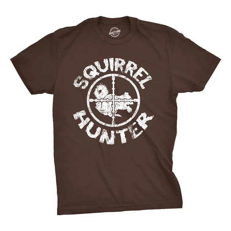 Youth Squirrel Hunter T Shirt Funny Hunting Shirt Squirrels Tee for Kids Funny T Shirts Funny Hunting Short Sleeve...