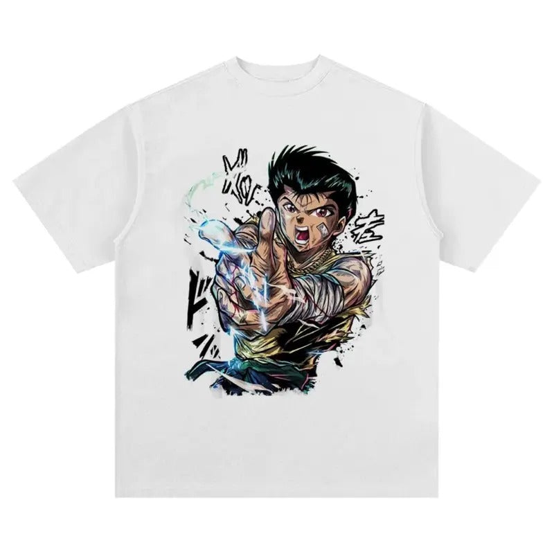 Yu Yu Hakusho Vintage Washed Shirt Menswear Top Underwear Streetwear Hoodie, Sweatshirt | TeeBloomCo.com