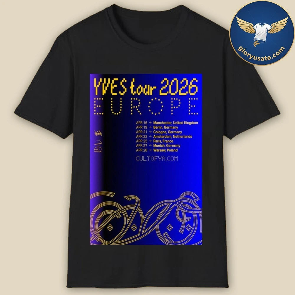 Yves 2026 Europe Tour Poster Shirt