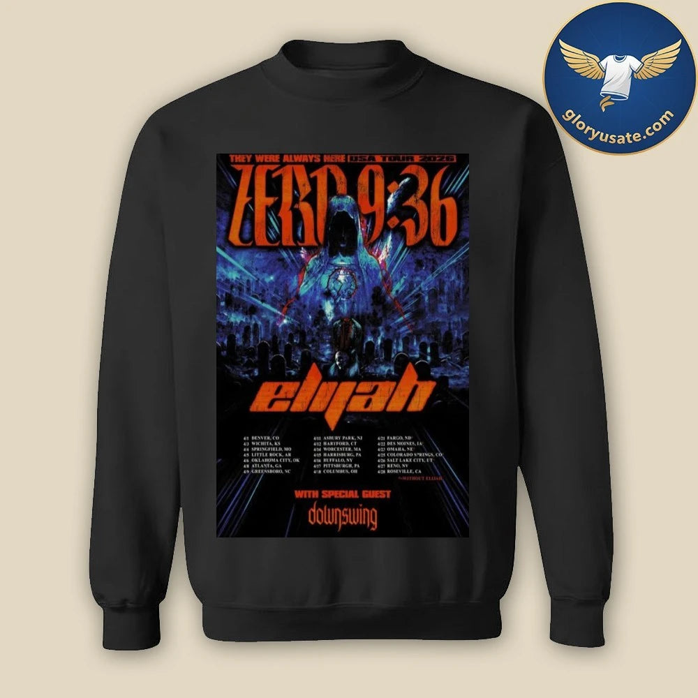 Zero 9 36 The Were Always Here USA Tour 2026 Poster Shirt