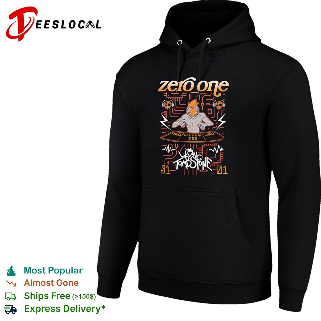 Zero One The Living Tombstone DJ Character Electronics Circuit Pattern Music shirt
