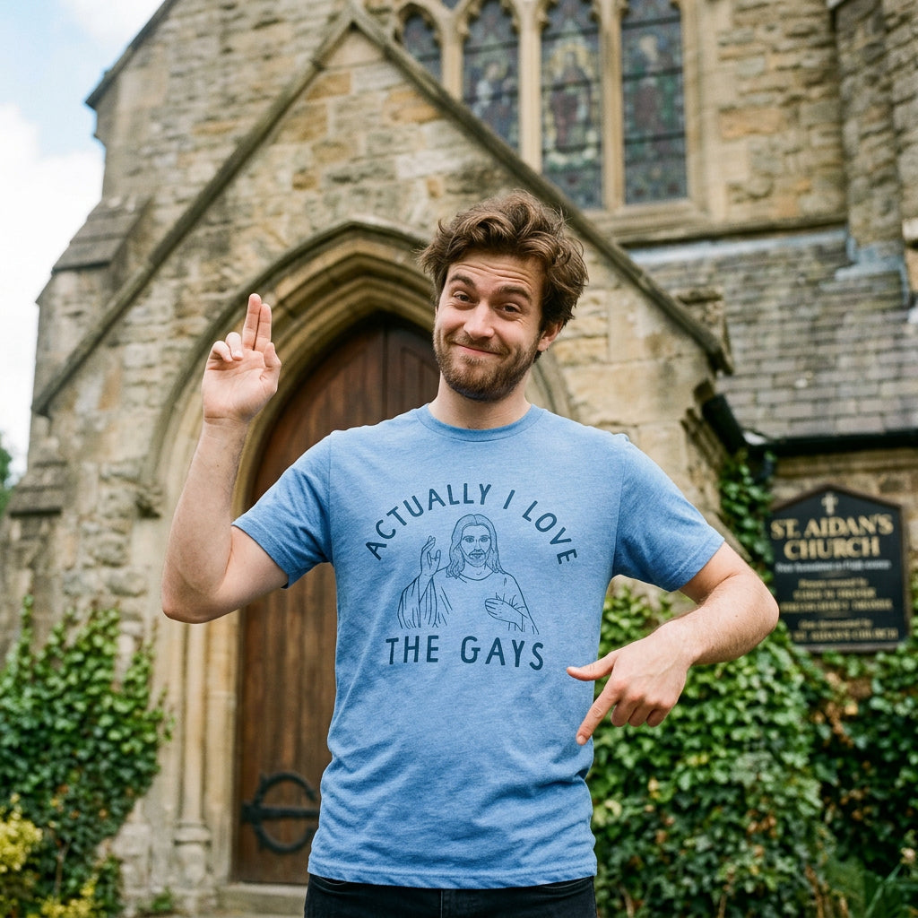 Actually I Love The Gays Men's T Shirt