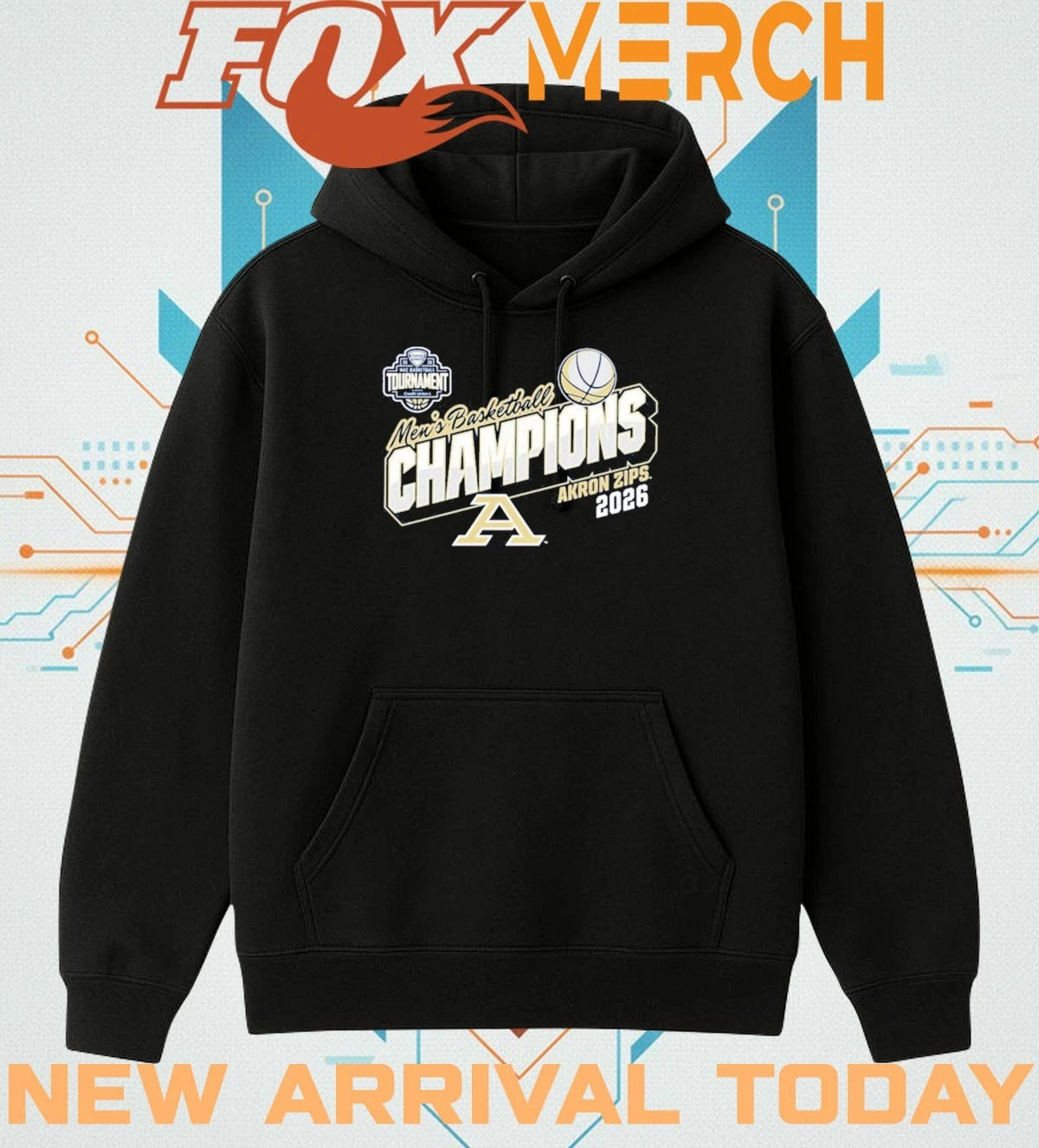 Akron Zips 2026 MAC Men’s Basketball Tournament Champions Locker Room t-shirt