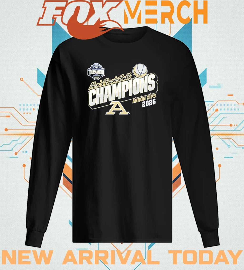 Akron Zips 2026 MAC Men’s Basketball Tournament Champions Locker Room t-shirt