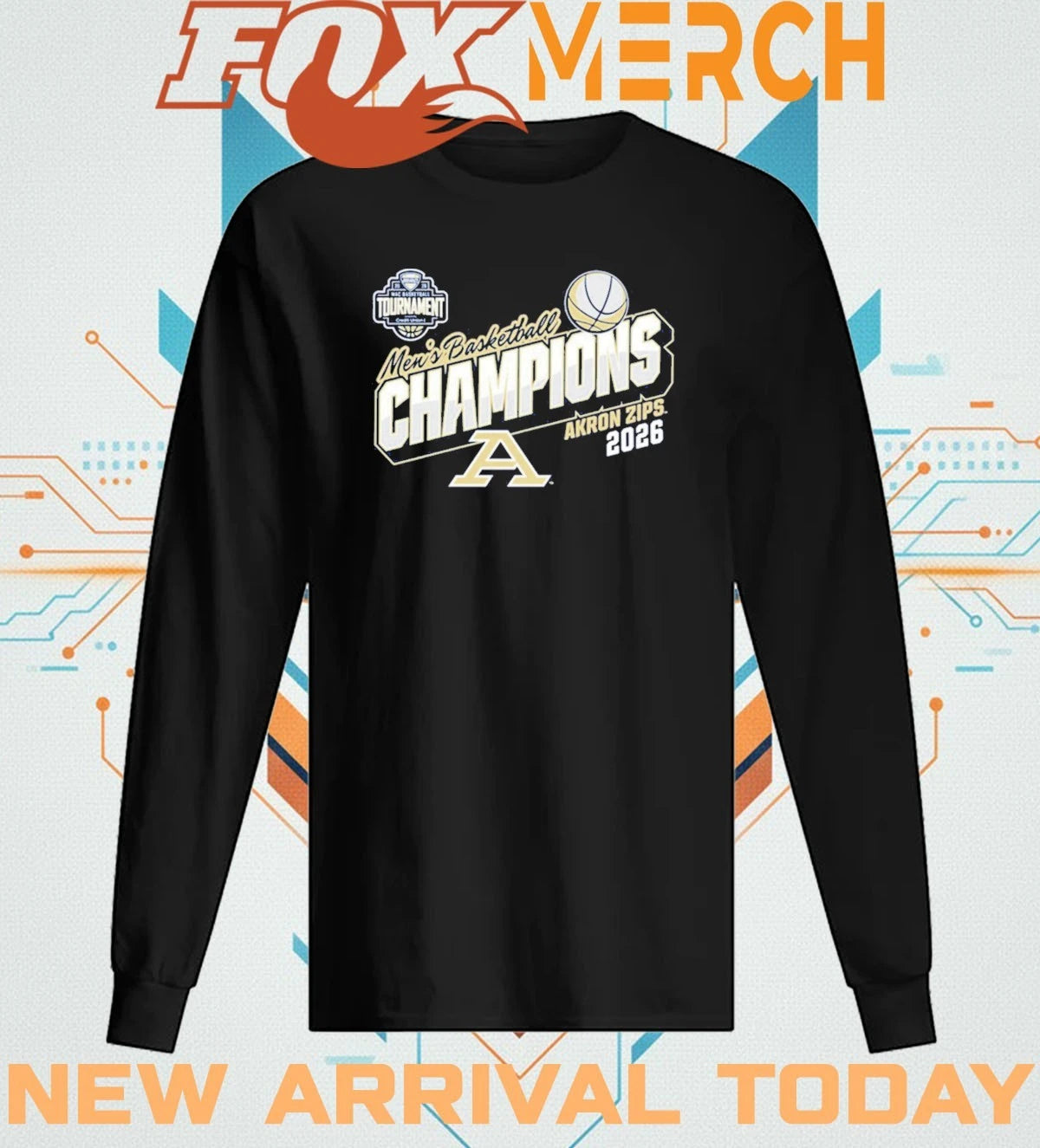 Akron Zips 2026 MAC Men’s Basketball Tournament Champions Locker Room t-shirt