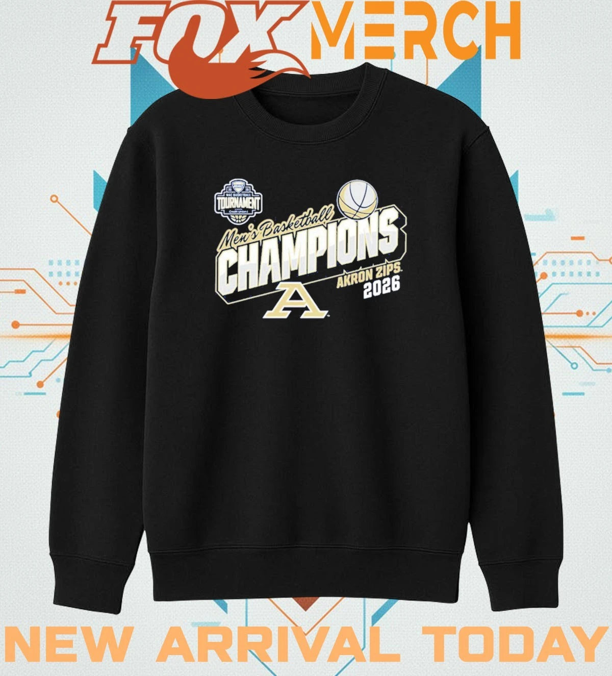 Akron Zips 2026 MAC Men’s Basketball Tournament Champions Locker Room t-shirt