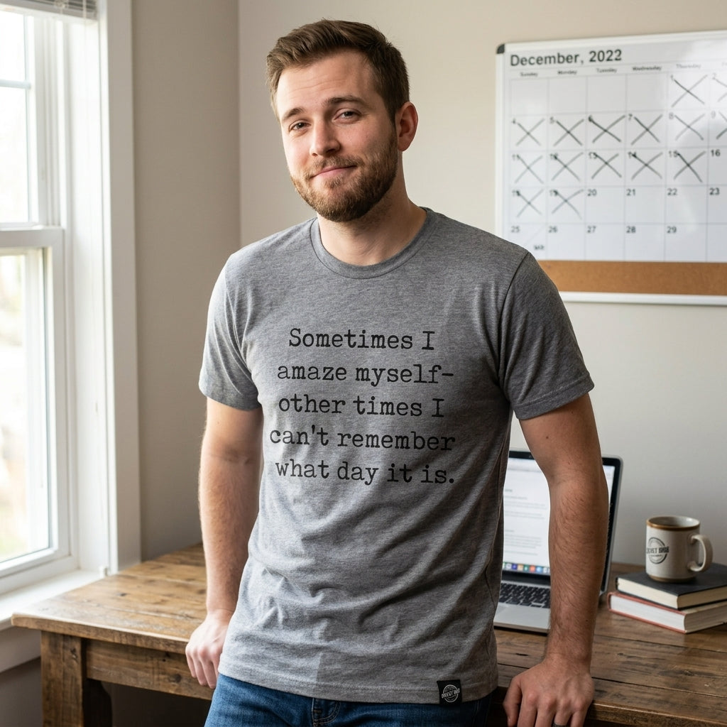 Sometimes I Amaze Myself Other Times I Cant Remember What Day It Is Men's T Shirt