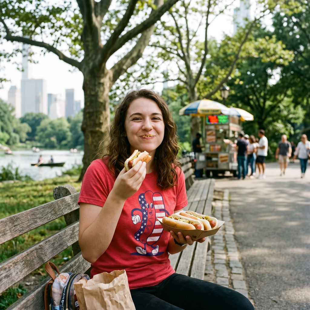 Fourth Of July Hotdog Women's T Shirt