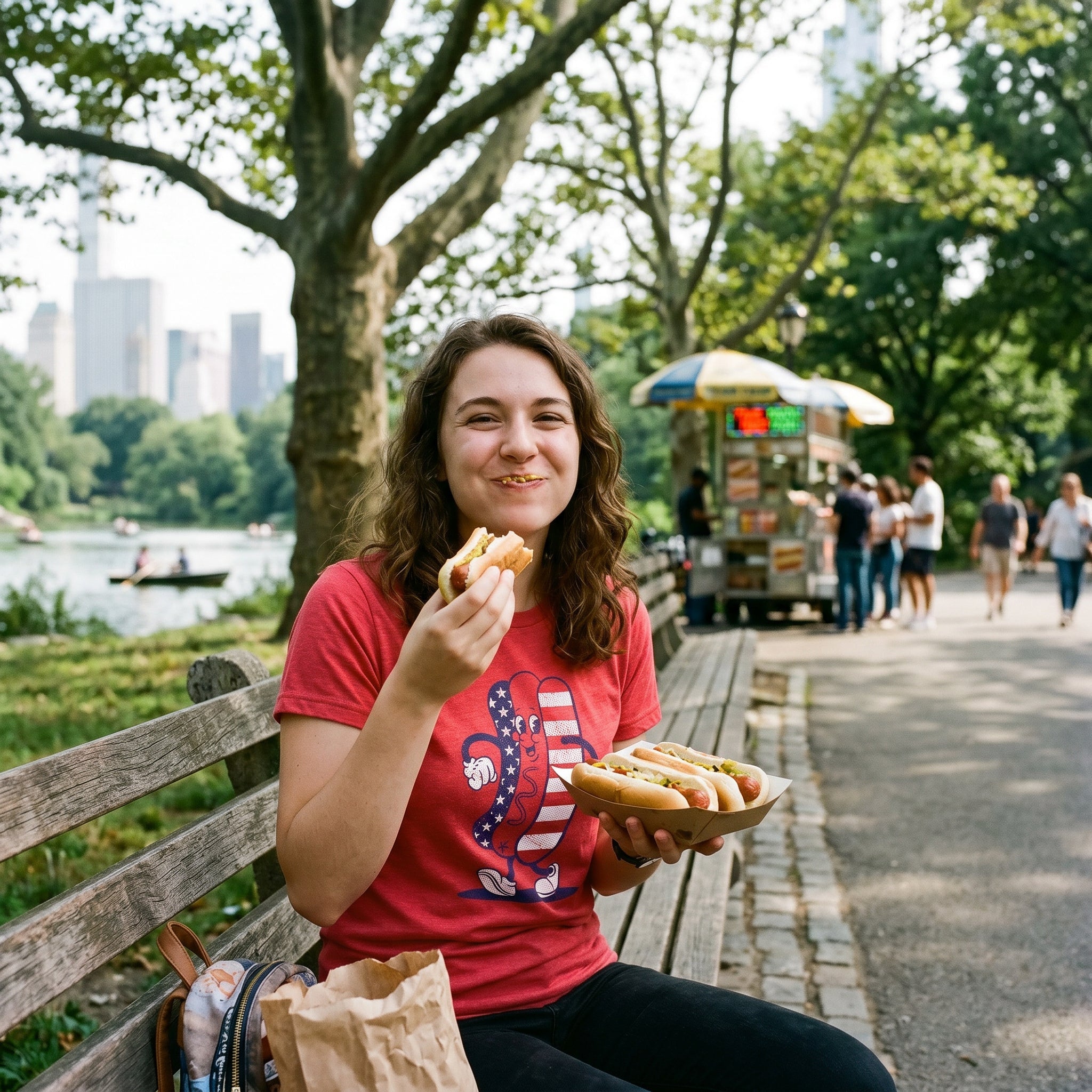 Fourth Of July Hotdog Women's T Shirt