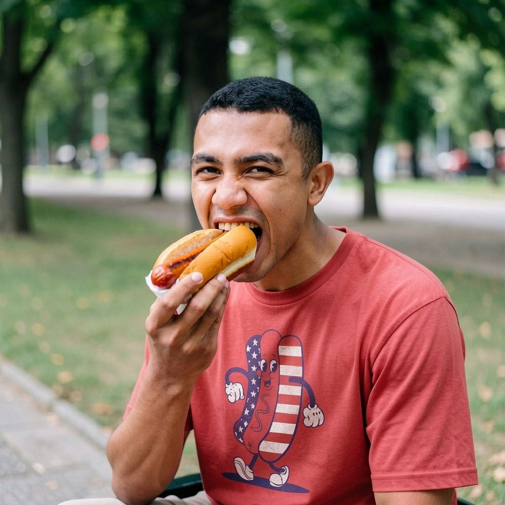 Fourth Of July Hotdog Men's T Shirt