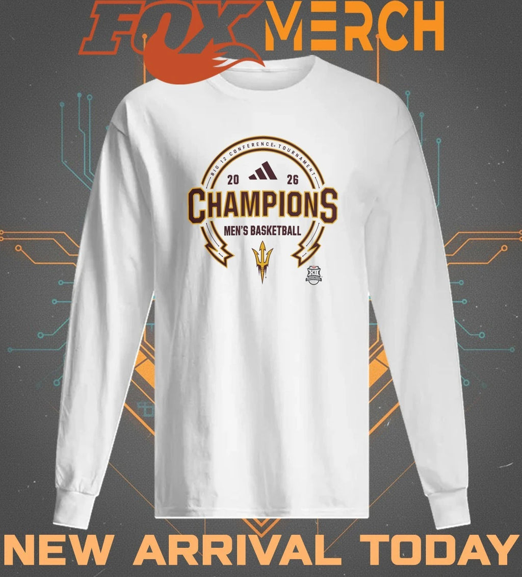 Arizona State Sun Devils Men’s Basketball 2026 Big 12 Conference Tournament Champions t-shirt