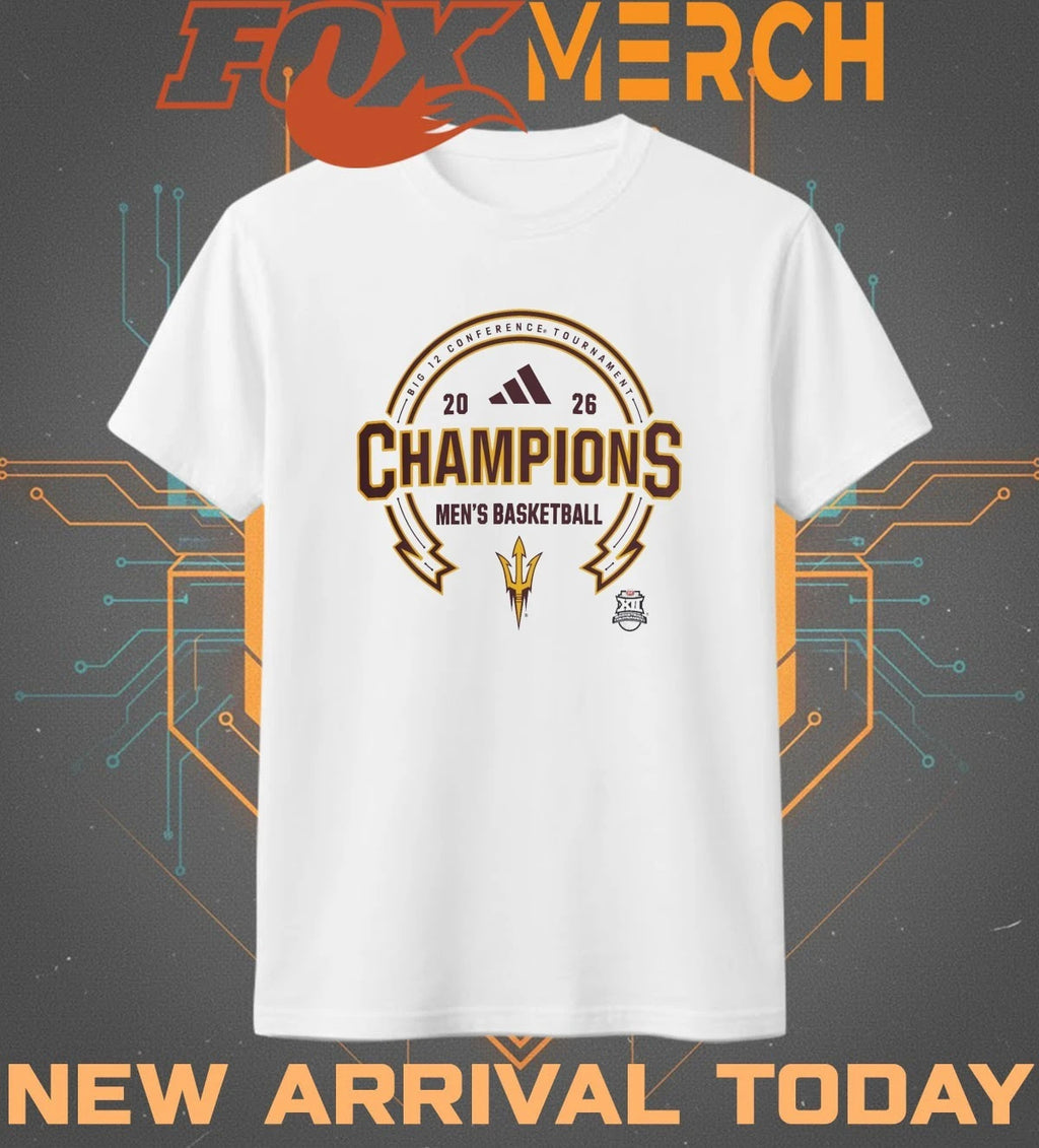 Arizona State Sun Devils Men’s Basketball 2026 Big 12 Conference Tournament Champions t-shirt