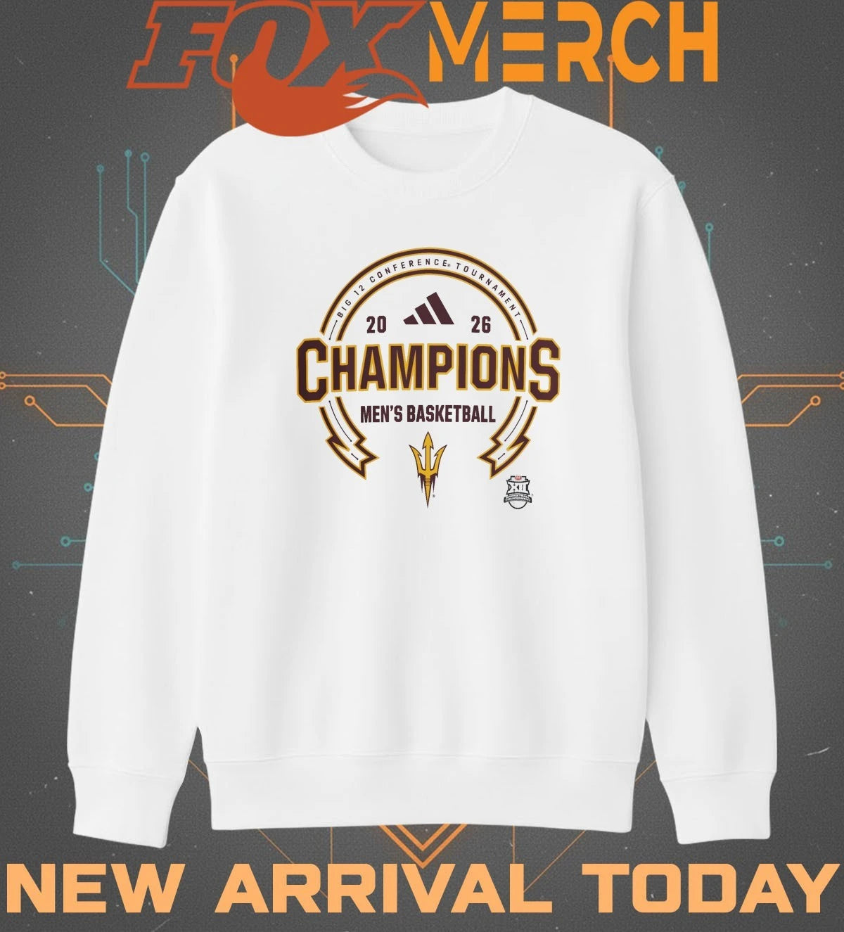 Arizona State Sun Devils Men’s Basketball 2026 Big 12 Conference Tournament Champions t-shirt