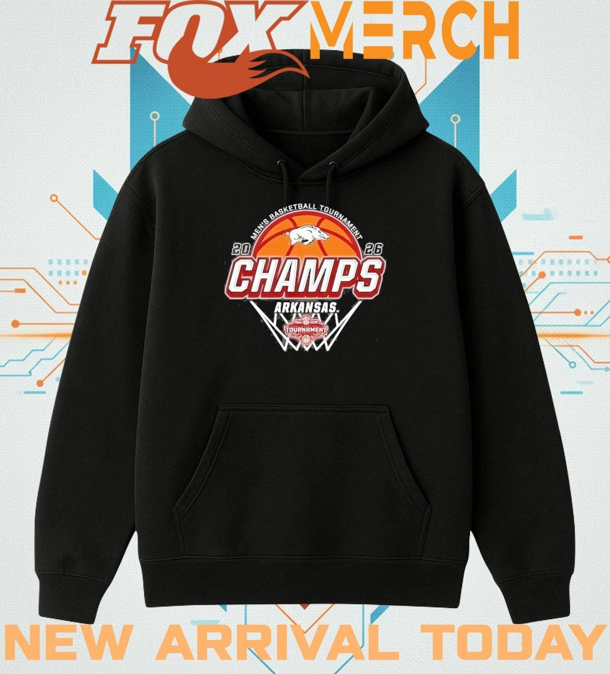 Arkansas Razorbacks 2026 SEC Men’s Basketball Tournament Champions Locker Room shirt