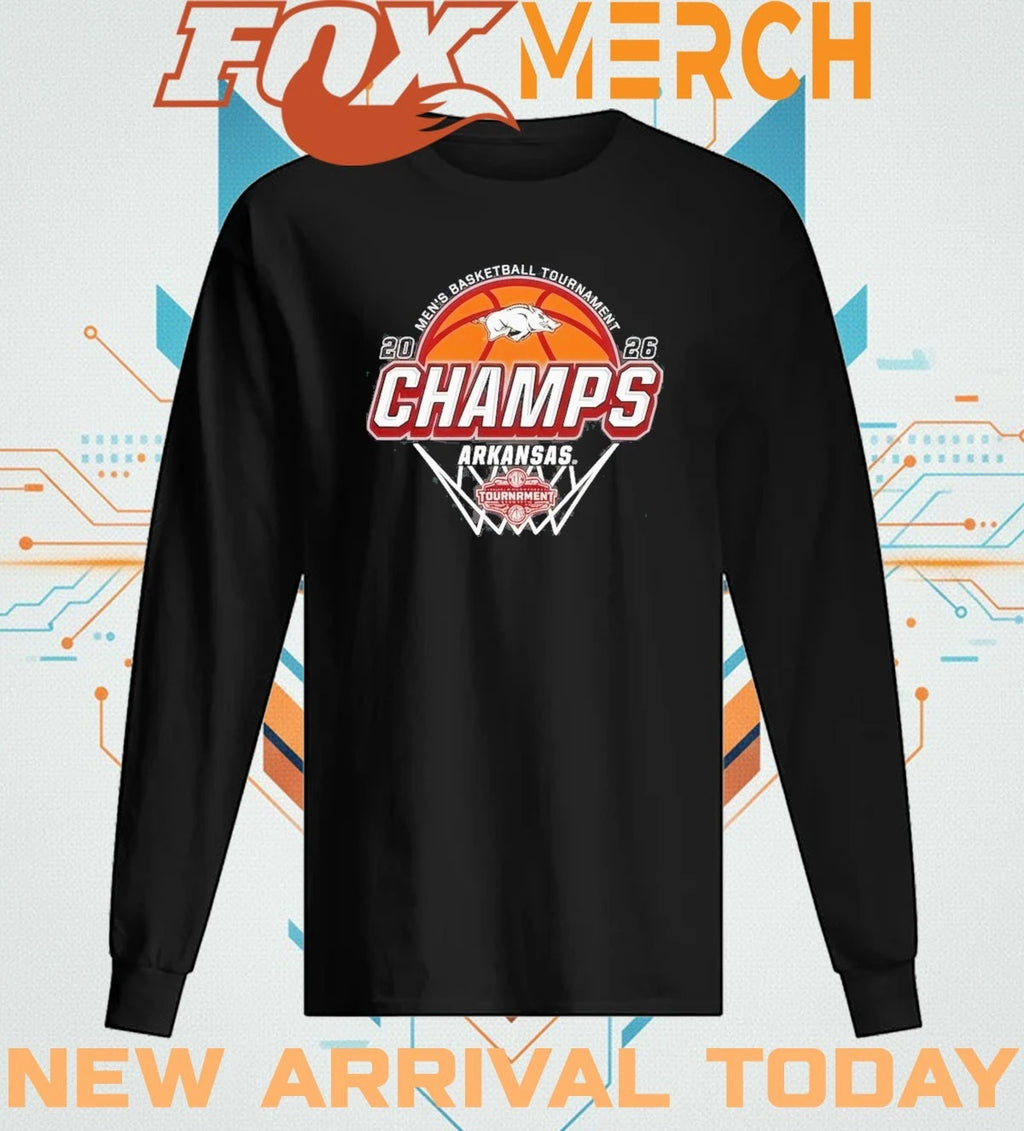 Arkansas Razorbacks 2026 SEC Men’s Basketball Tournament Champions Locker Room shirt