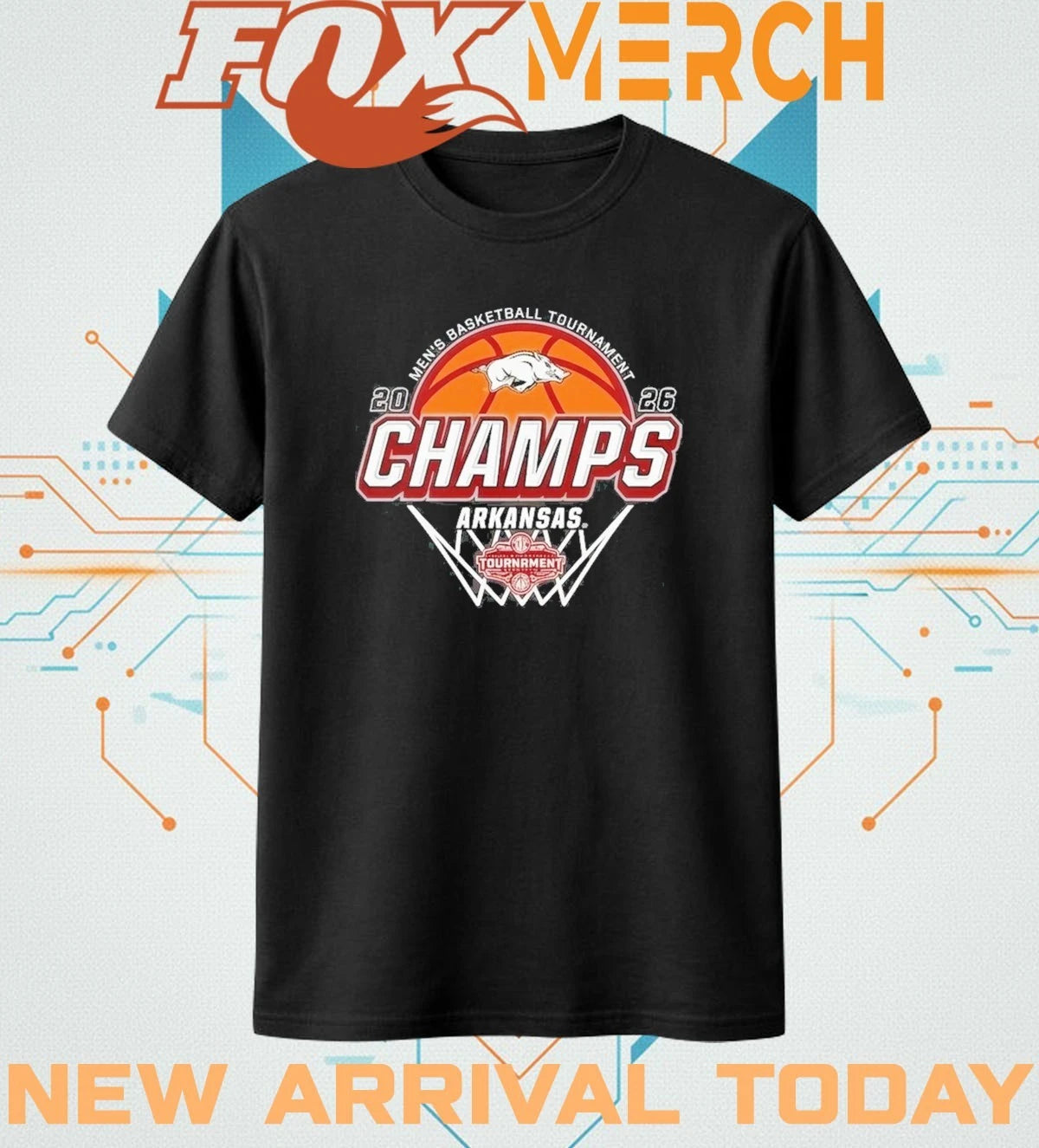 Arkansas Razorbacks 2026 SEC Men’s Basketball Tournament Champions Locker Room shirt
