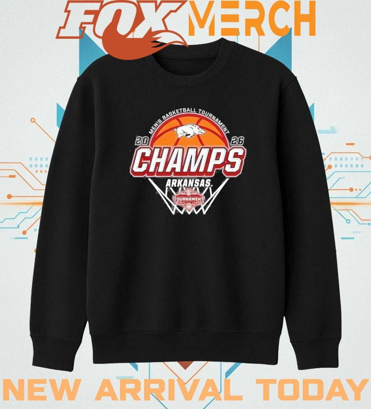 Arkansas Razorbacks 2026 SEC Men’s Basketball Tournament Champions Locker Room shirt