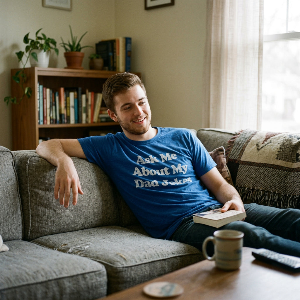 Ask Me About My Dad Jokes Men's T Shirt