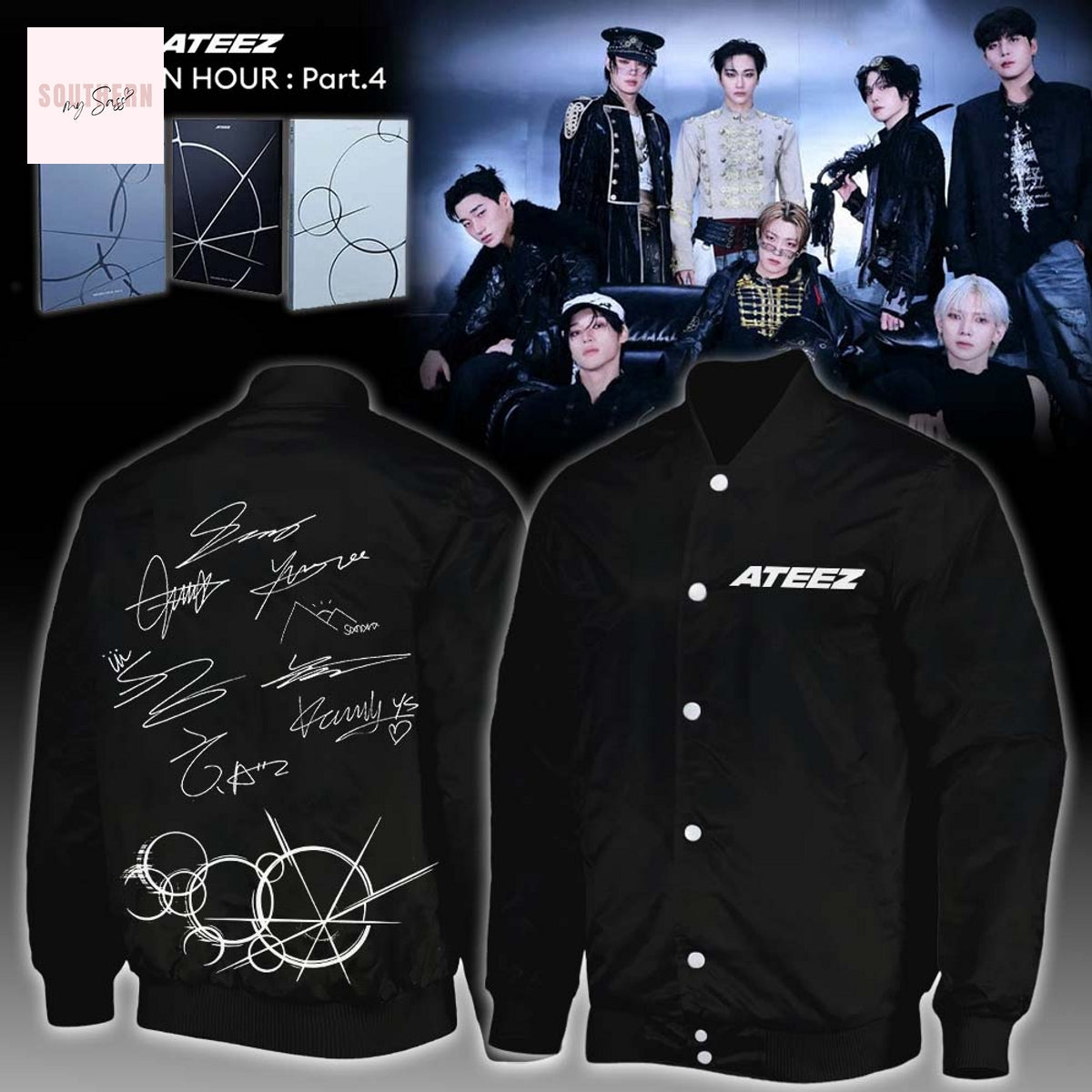 ATEEZ Golden Hour Part.4 Signature Baseball Jacket