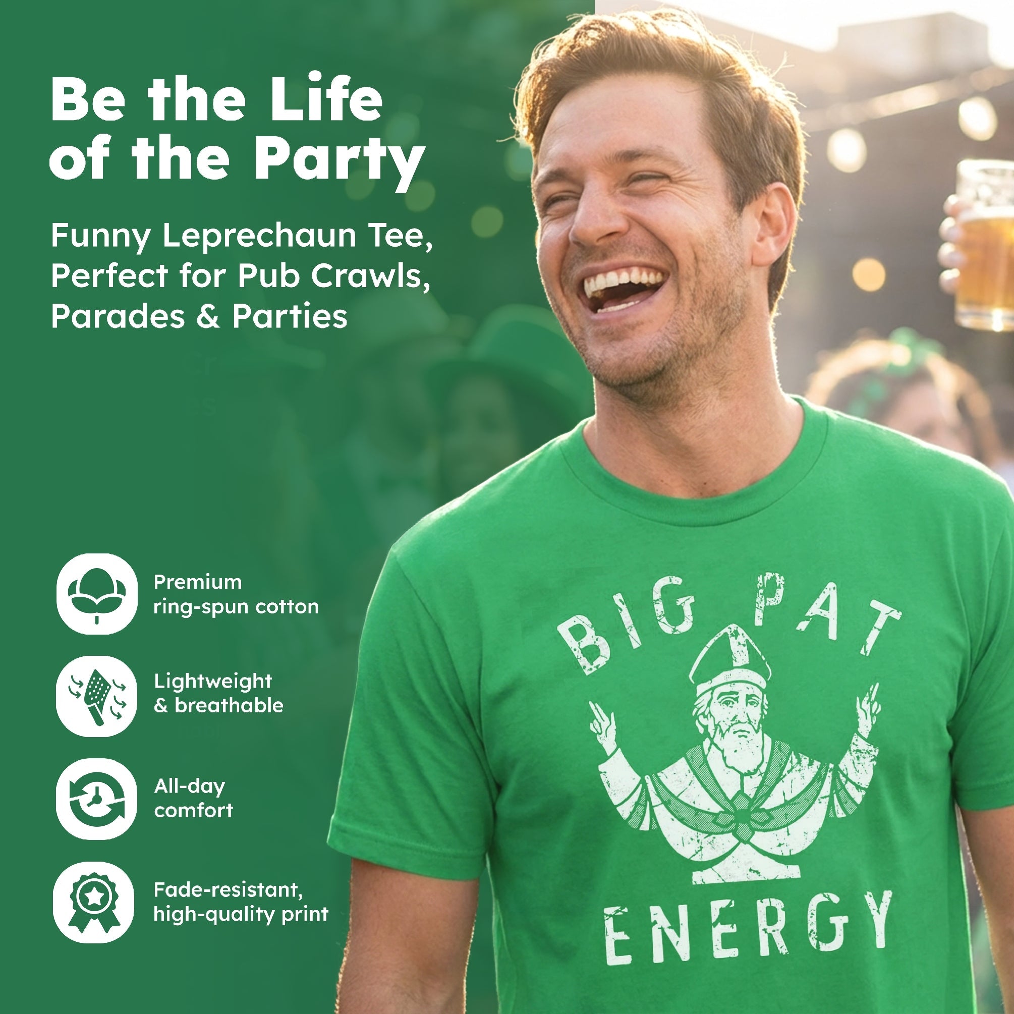 Big Pat Energy Men's T Shirt