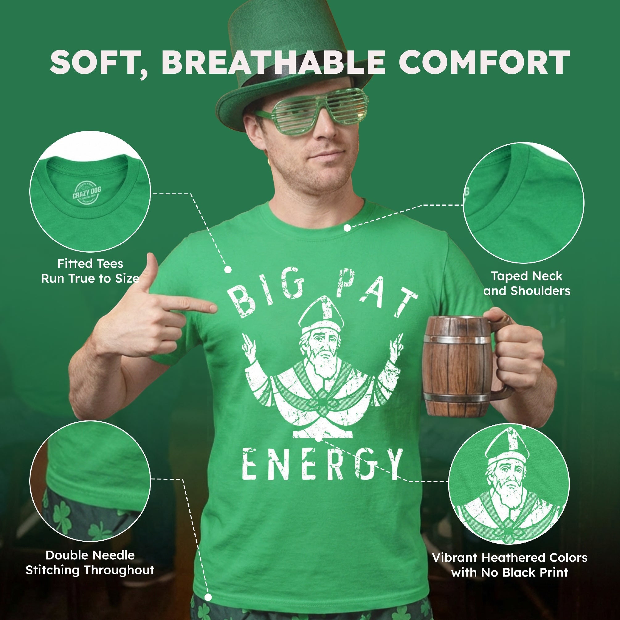 Big Pat Energy Men's T Shirt
