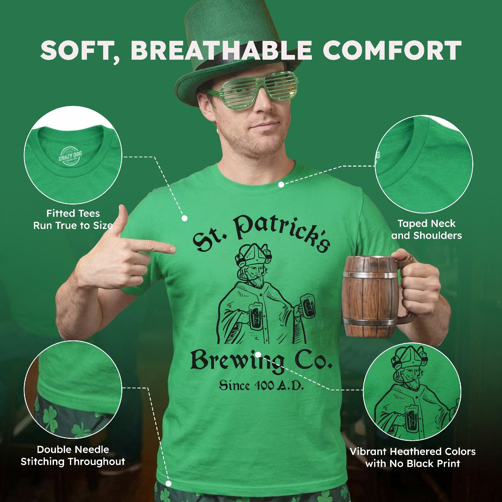 St Patricks Brewing Co Men's T Shirt