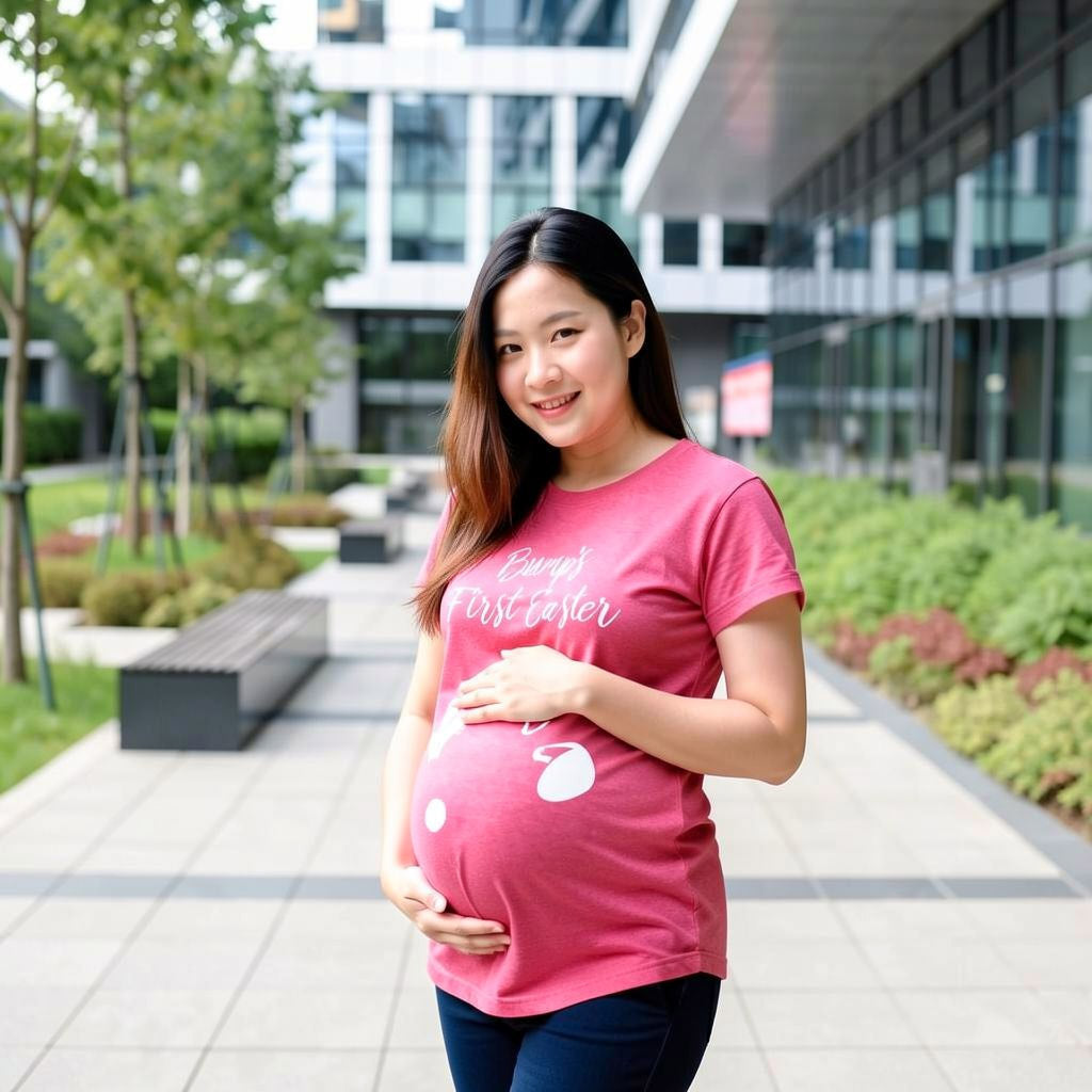 Bumps First Easter Maternity T Shirt