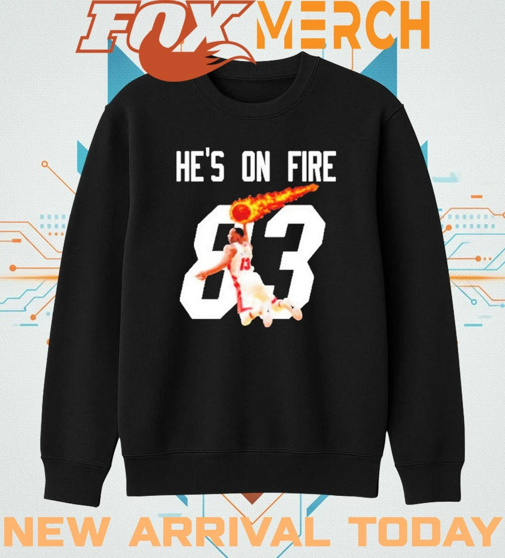 Bam Adebayo 83 points he’s on fire t-shirt
