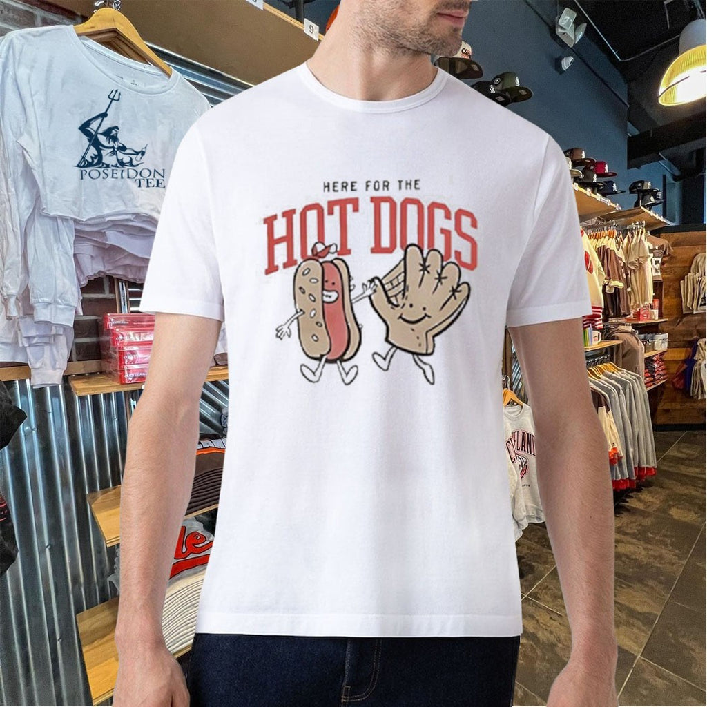 Baseball Glove Here For The Hot Dogs T-shirt