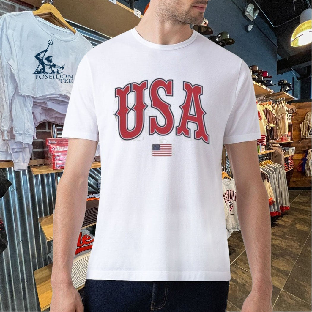 Baseball Usa Est USA 1776 T-shirt